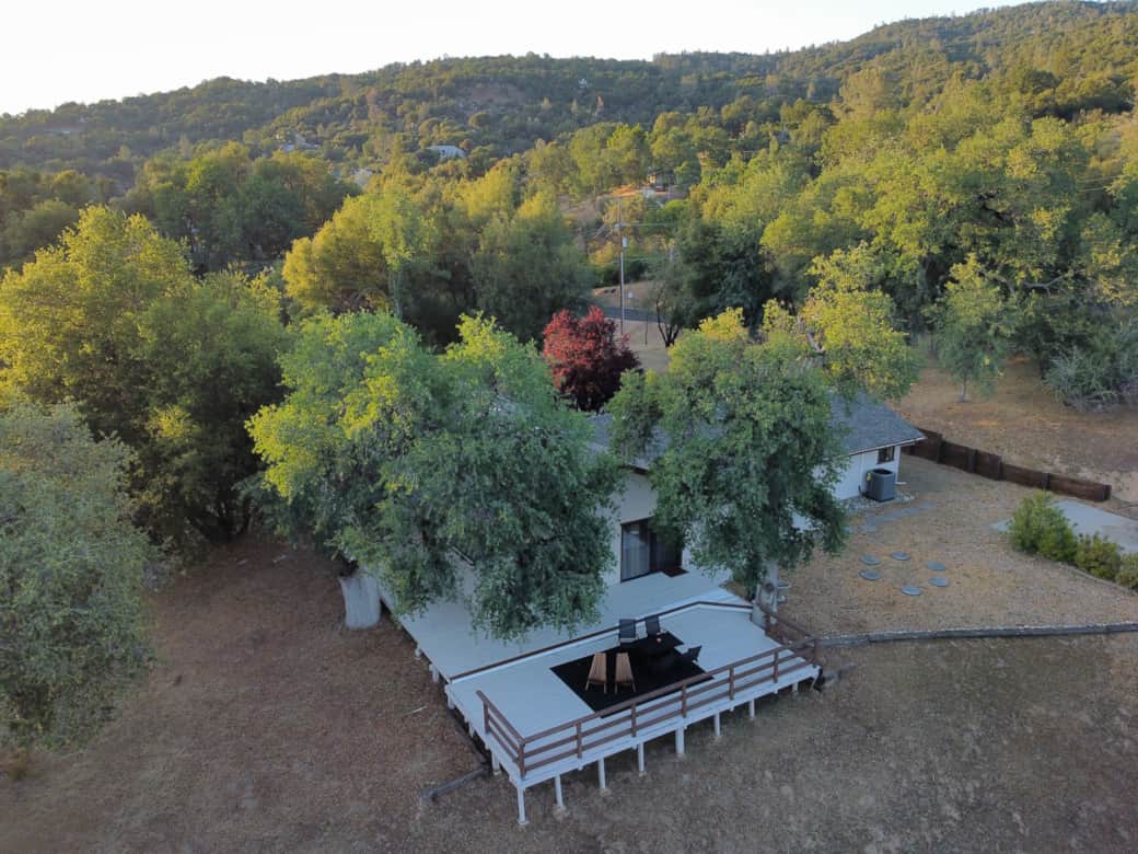 Arial view of backyard Arial view of backyard