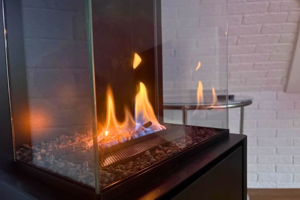 Nachhaltiger Bioethanol Kamin im Ferienhaus Nachhaltiger Bioethanol Kamin im Ferienhaus