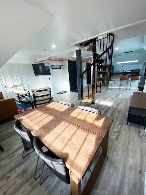 Dining + Living space + Kitchen: open concept Dining + Living space + Kitchen: open concept