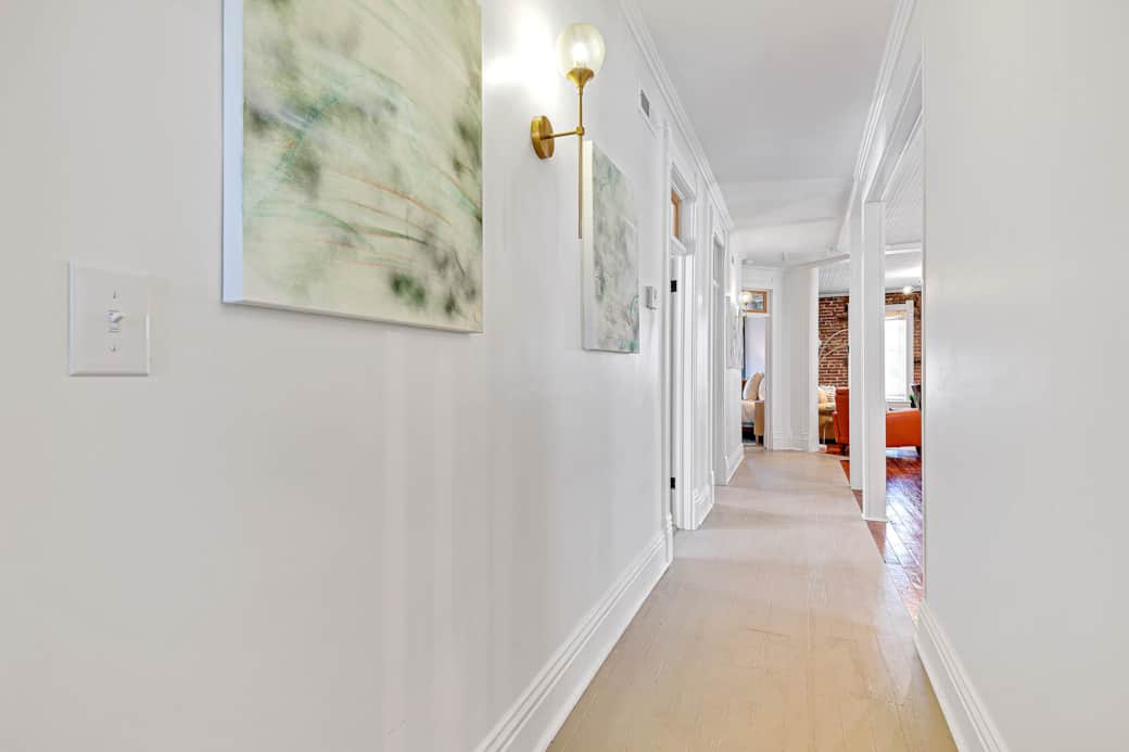 Spacious open hallway