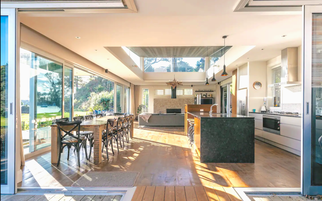 Open plan living area