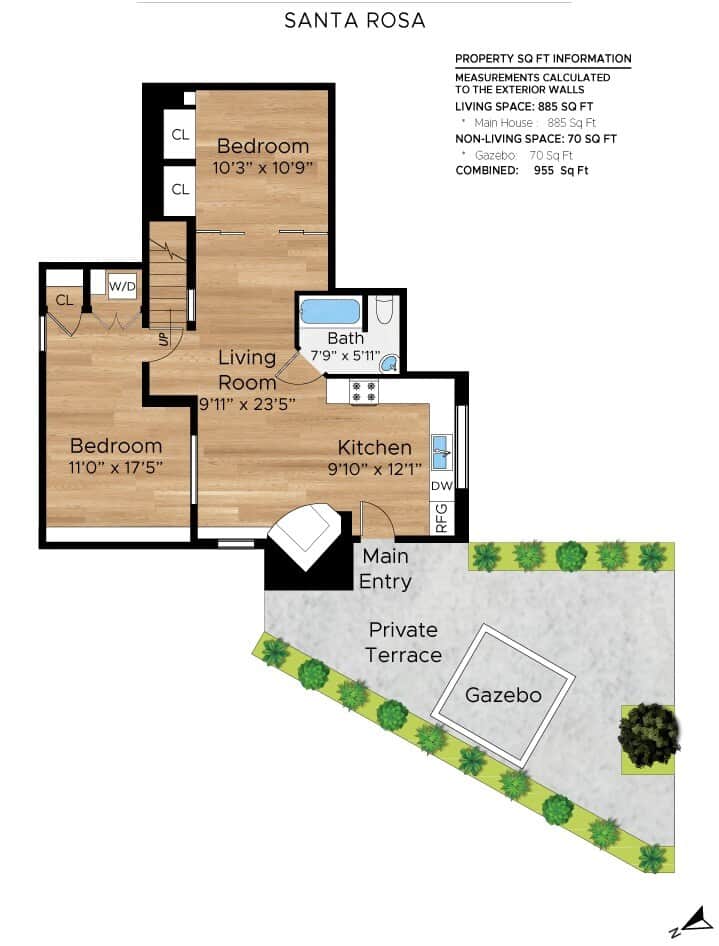 Spacious 950 sq. foot space