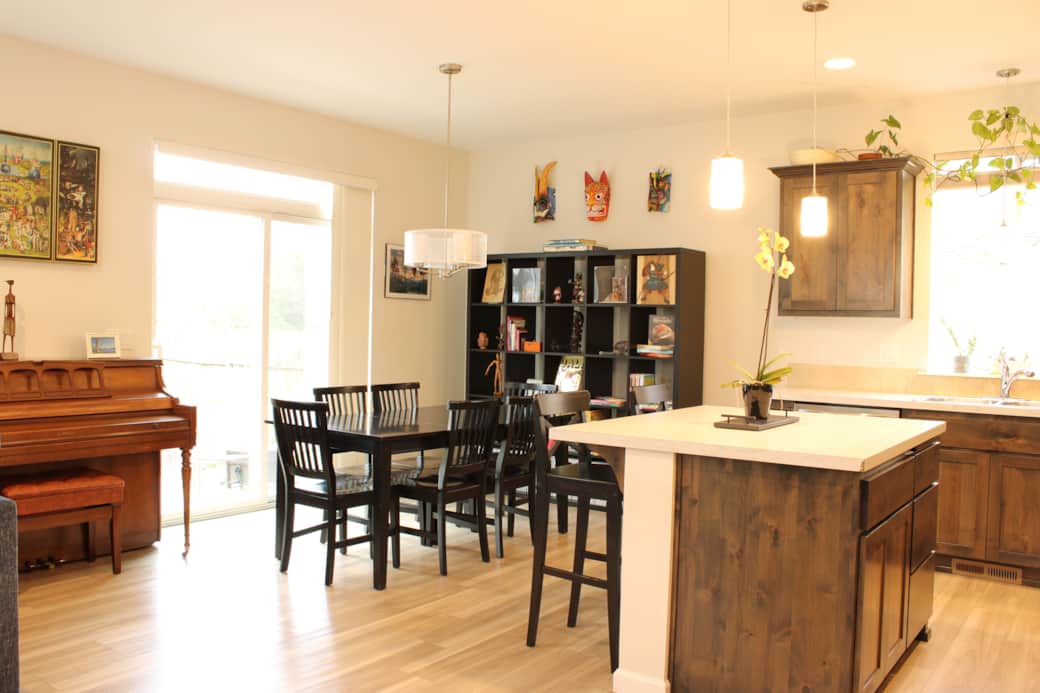 Our 1,800+ sq. ft. open floor plan keeps everyone connected, featuring high ceilings, gorgeous natur Our 1,800+ sq. ft. open floor plan keeps everyone connected, featuring high ceilings, gorgeous natur