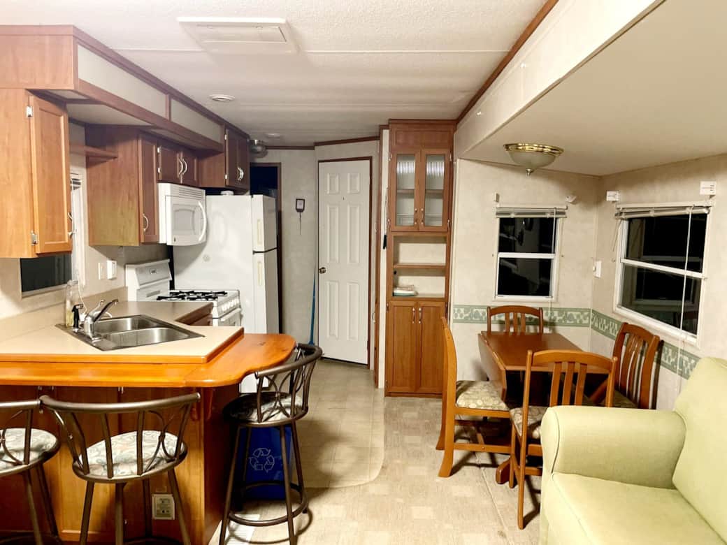 Kitchen plus sitting area