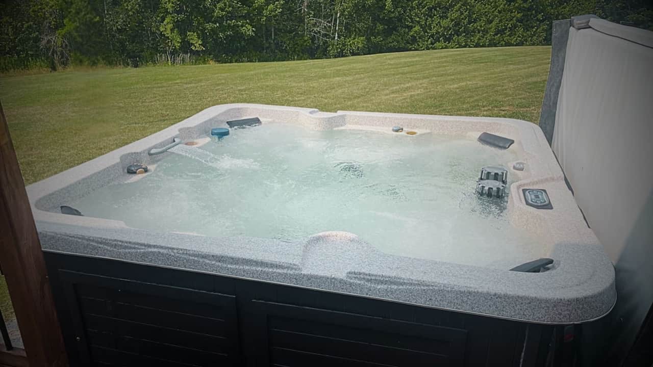 Our hot tub cover lifter makes it easy to use