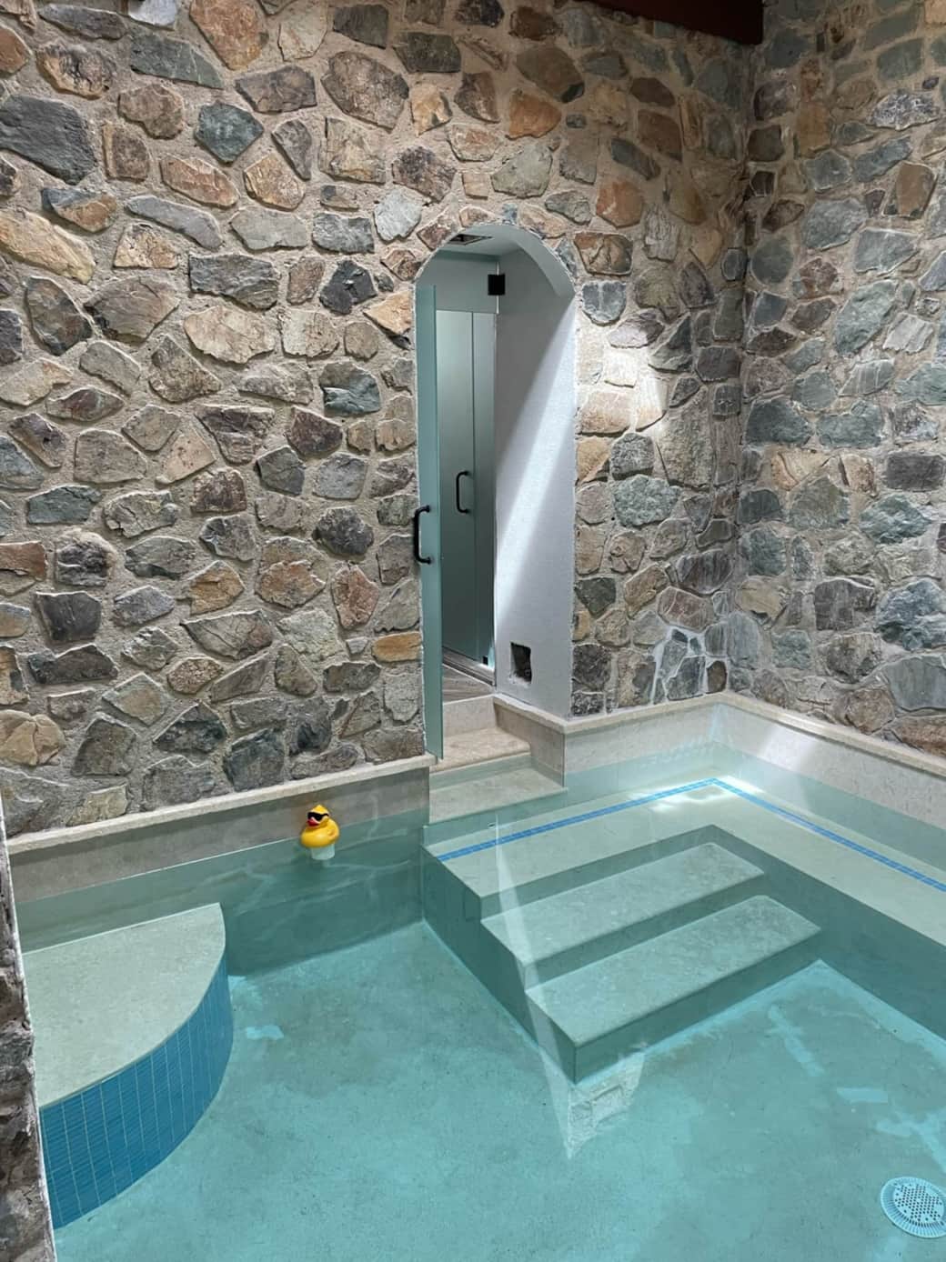 Our indoor plunge pool