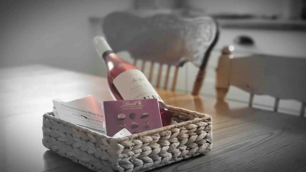 Enjoy wine & Lindt chocolate on the house not forgetting complimentary local wine tasting coupons. 