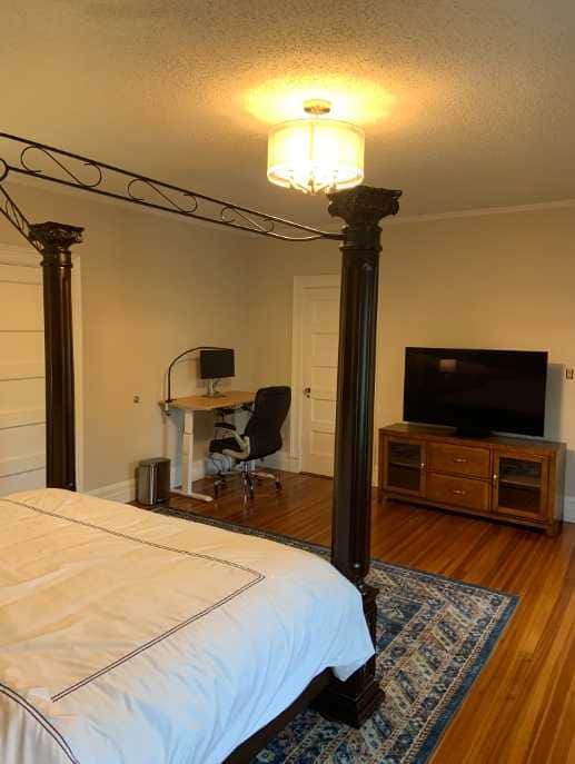 Desk and Television