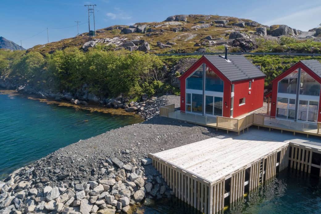 The rorbu is the last one - it gives you nice privacy The rorbu is the last one - it gives you nice privacy