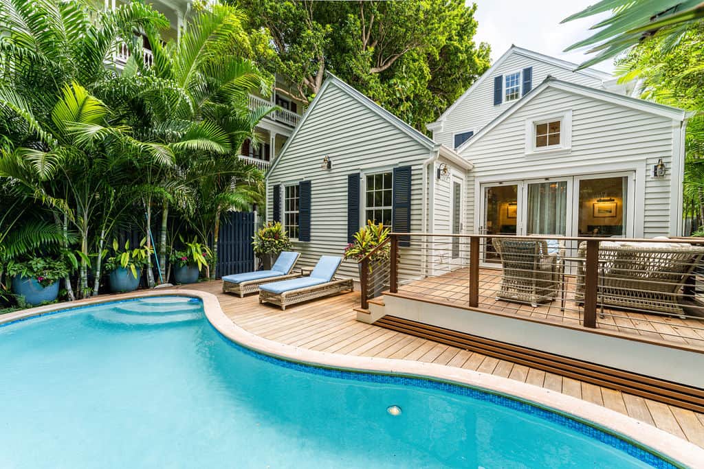 Rear of Estate and Pool Area