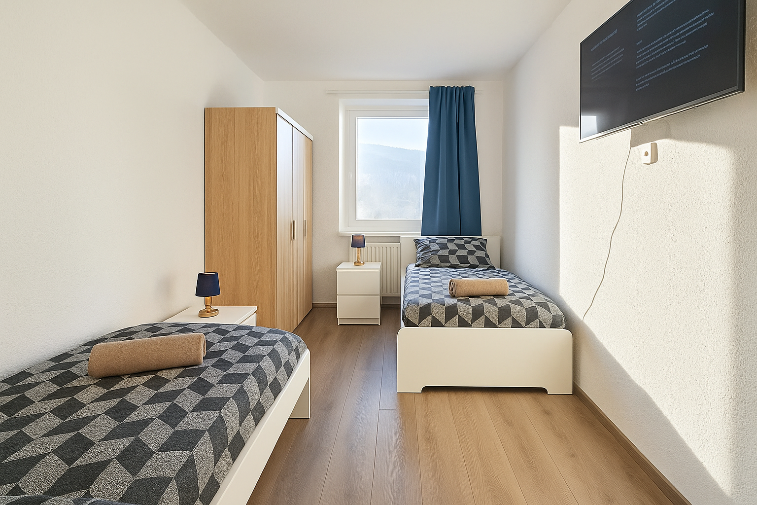 Monteurzimmer Merseburg Zentrum – 4 Betten, A38