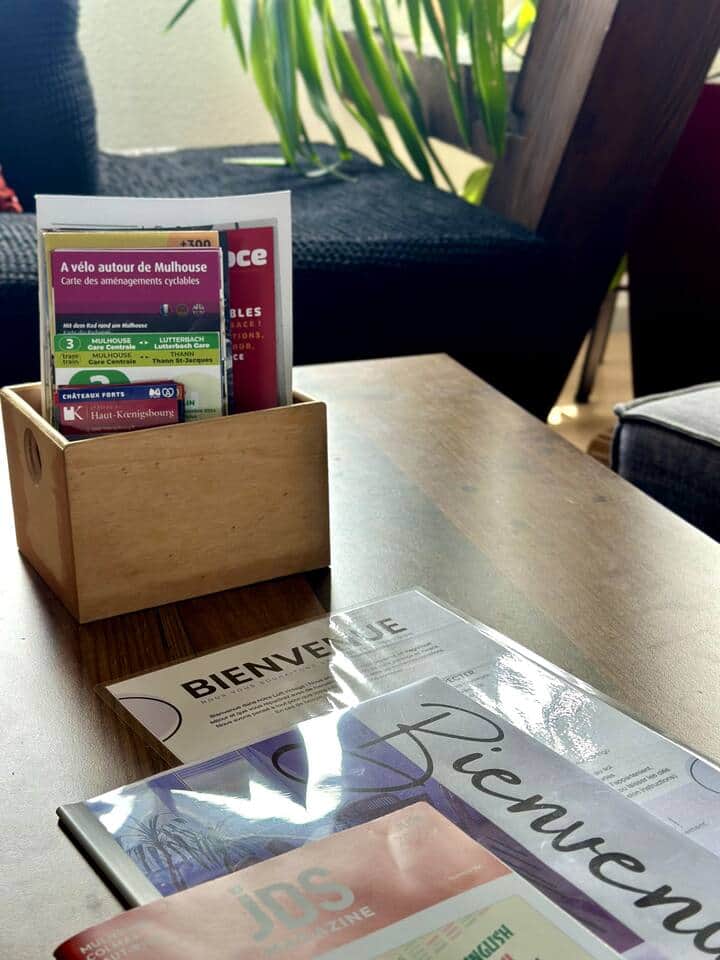 Tourism brochures and discount coupons
