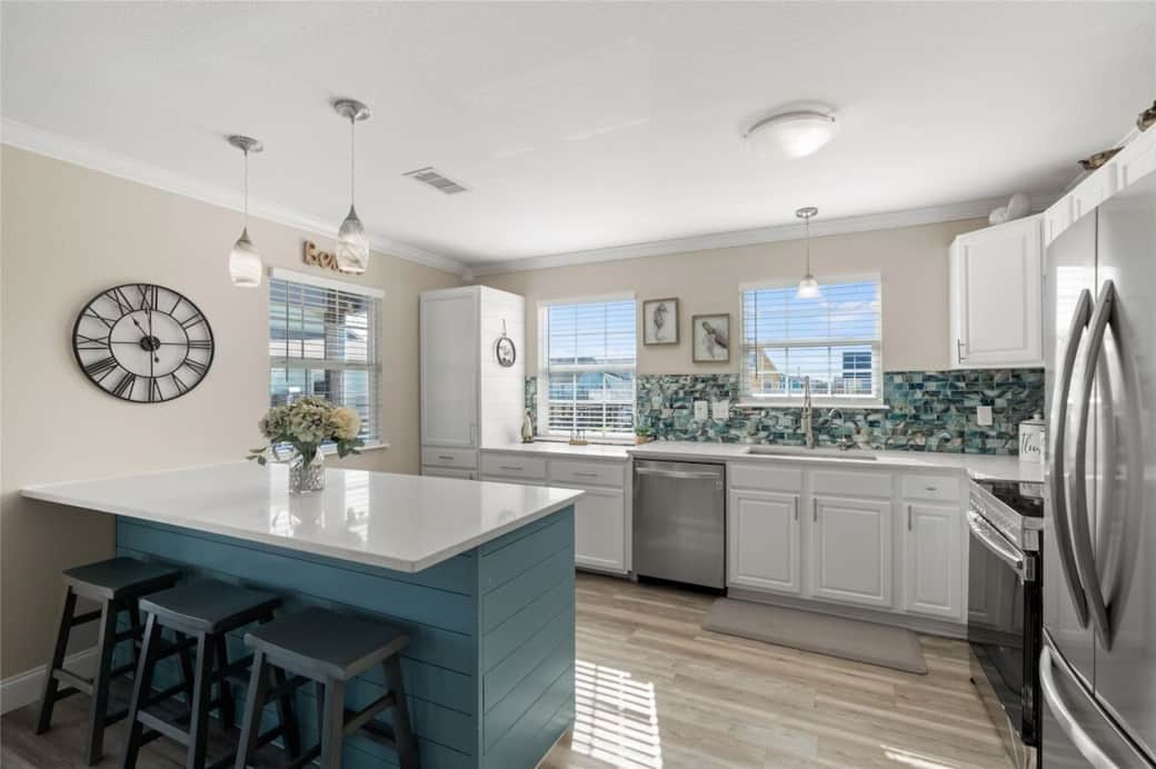 Large open kitchen