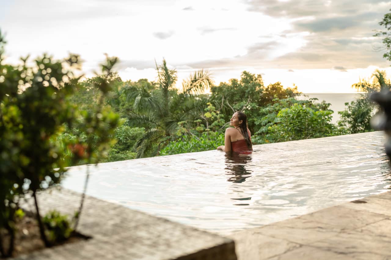Luxury Swimming Pool Surrounded By Nature