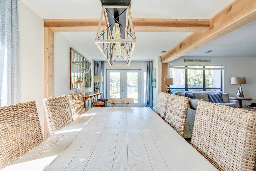 Dining table with room for eight!