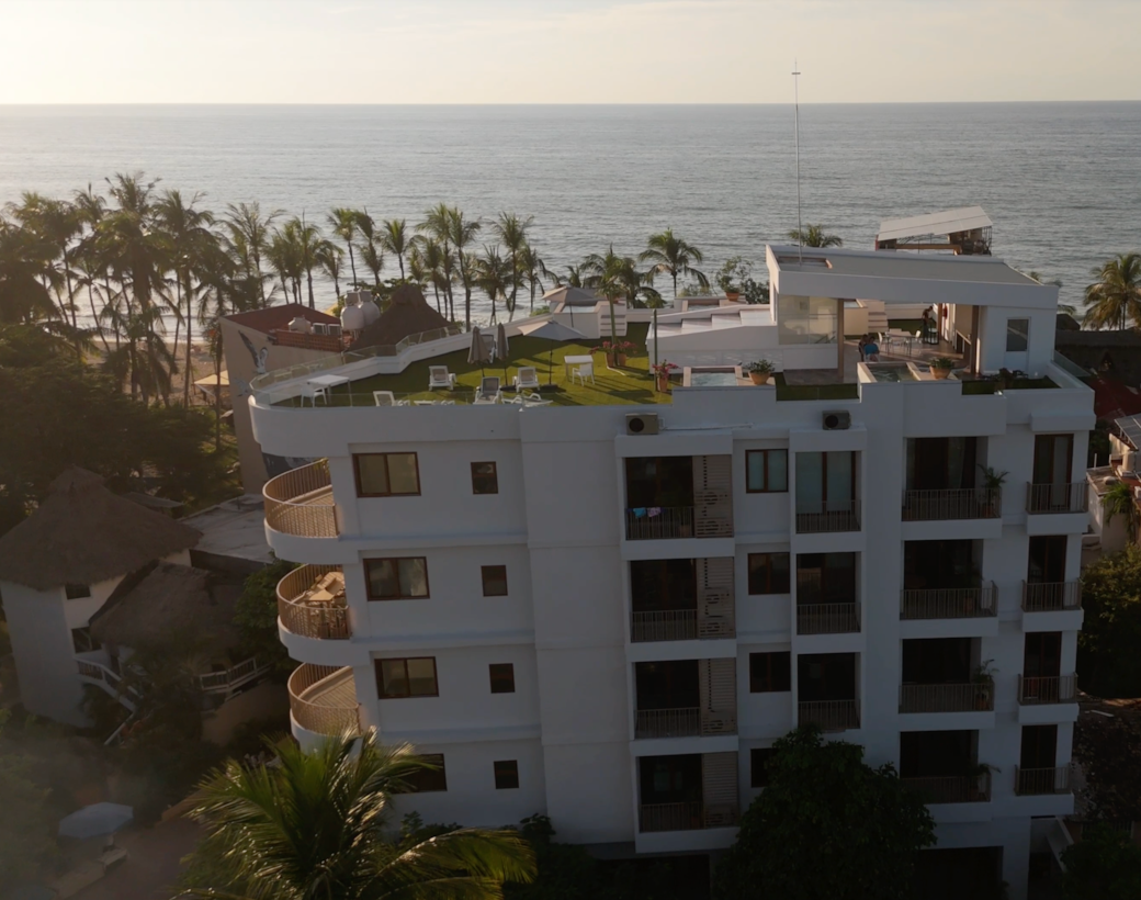 Ocean-view penthouse suites in San Pancho — modern, luxurious, and steps from the beach. Ocean-view penthouse suites in San Pancho — modern, luxurious, and steps from the beach.