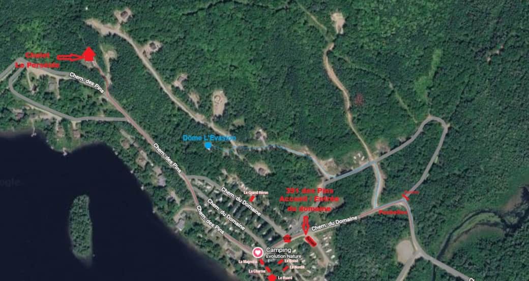 Carte de l'emplacement de l'hébergement