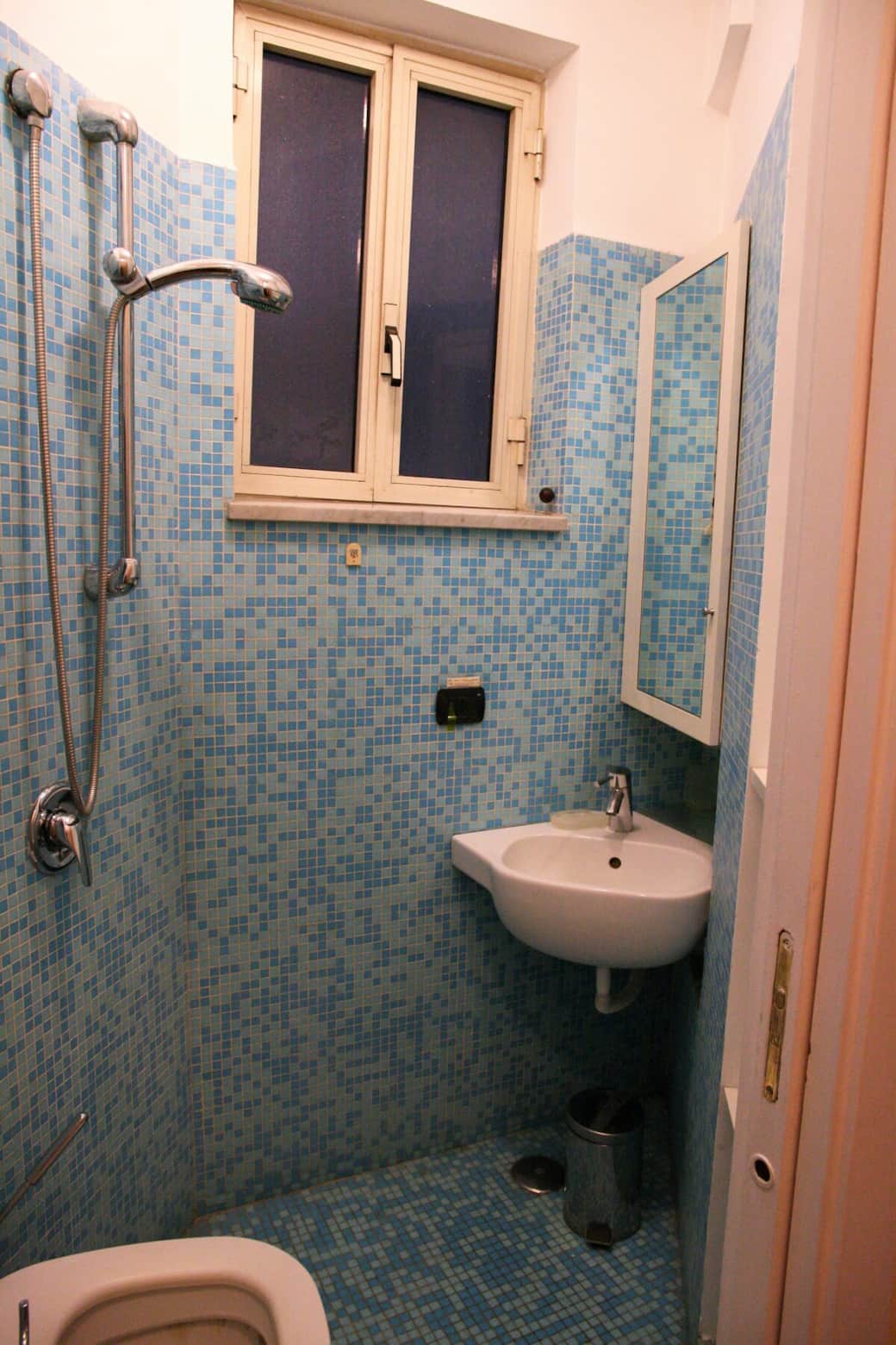 Bathroom #2 with WC, shower, and sink