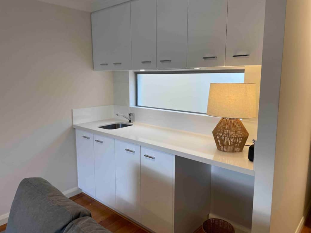 Upstairs lounge kitchenette