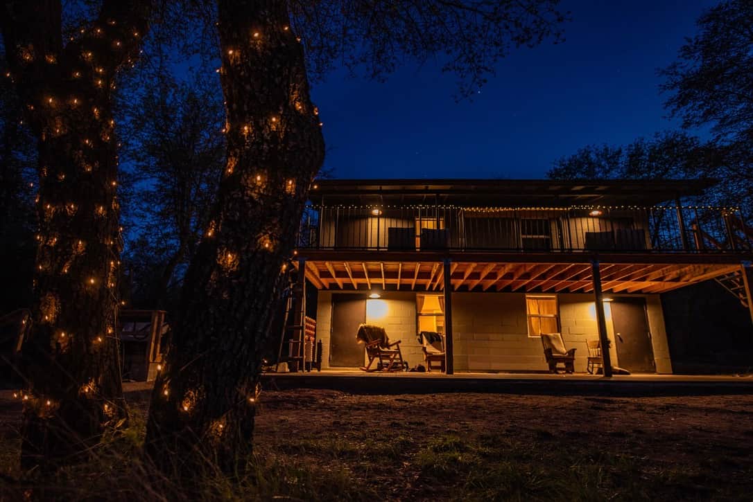 Lodge Exterior in the evening light