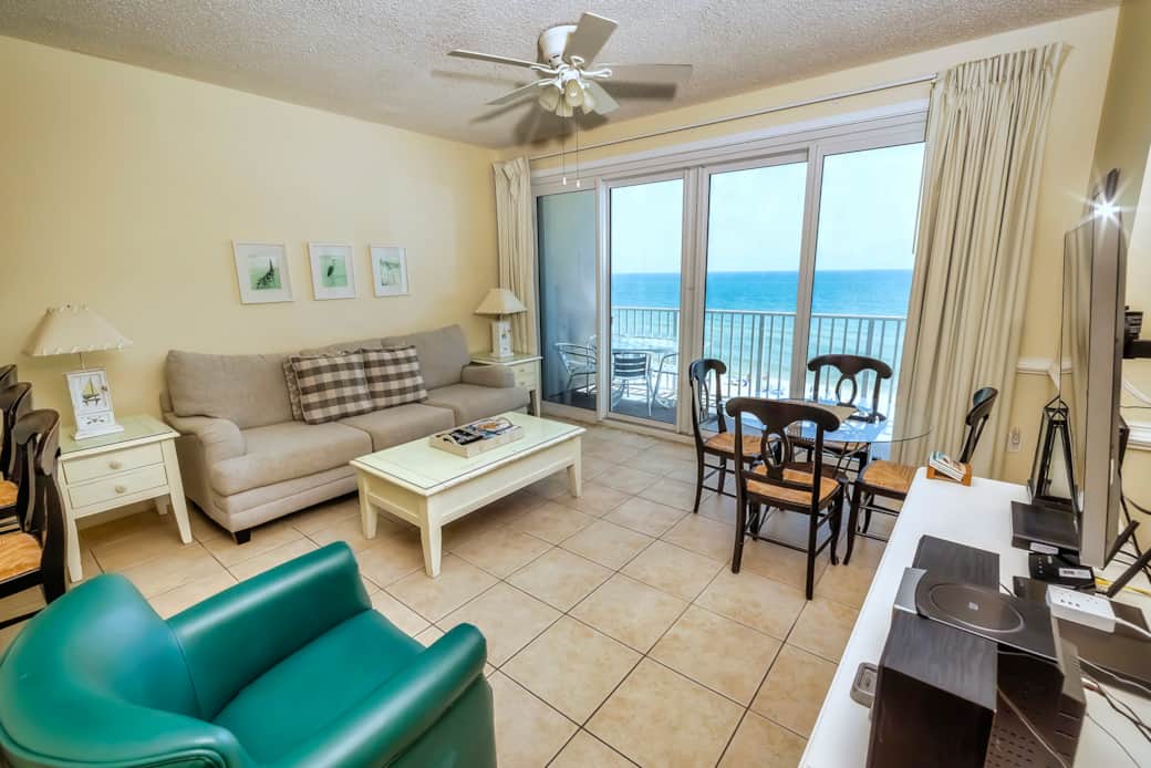 Windemere Resort Unit 604 Beachfront Living Room View
