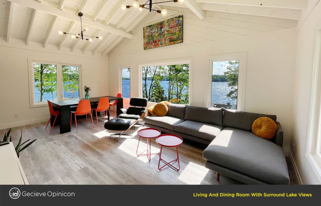 Rideau Lakes Vacation Cottage Rental Living