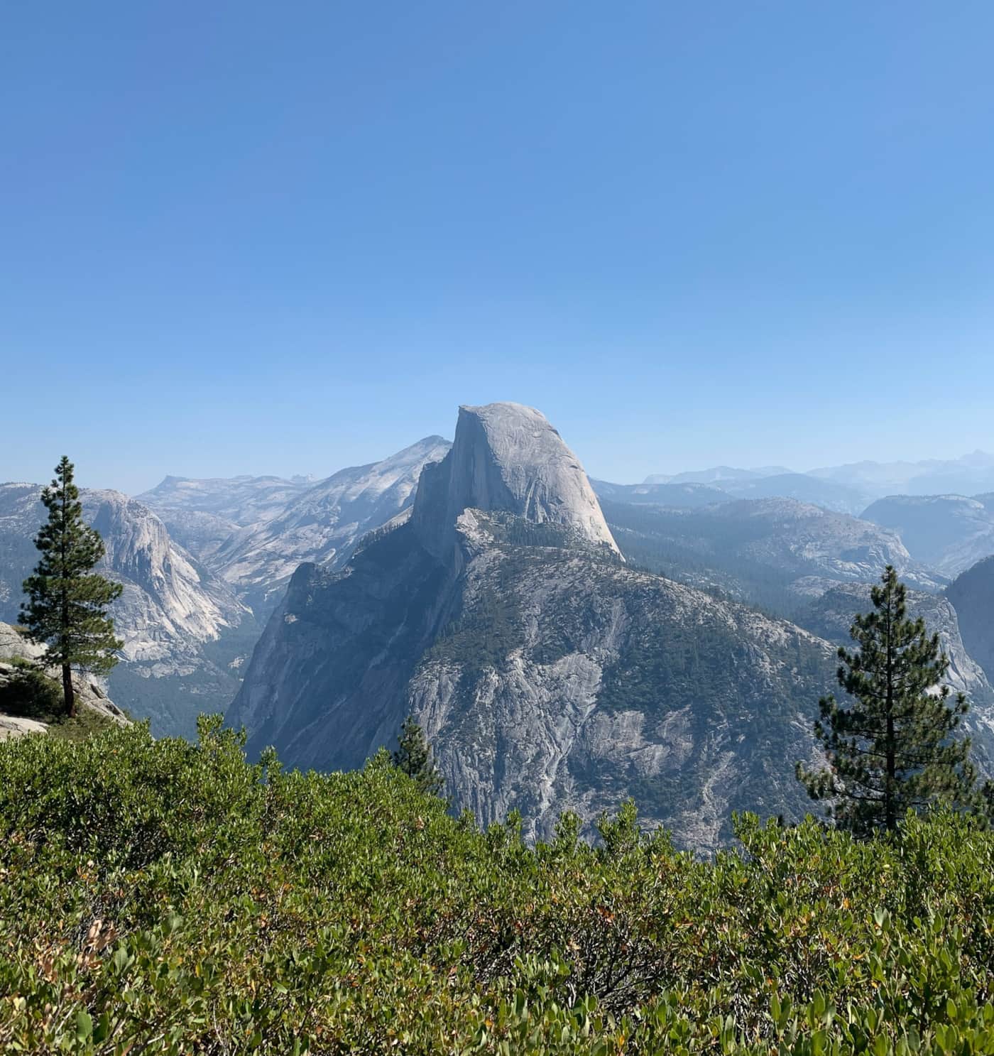 Half Dome viewed from Glacier Point in Yosemite National Park