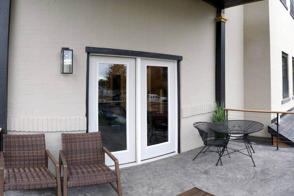 Balcony with Seating and Dining Set