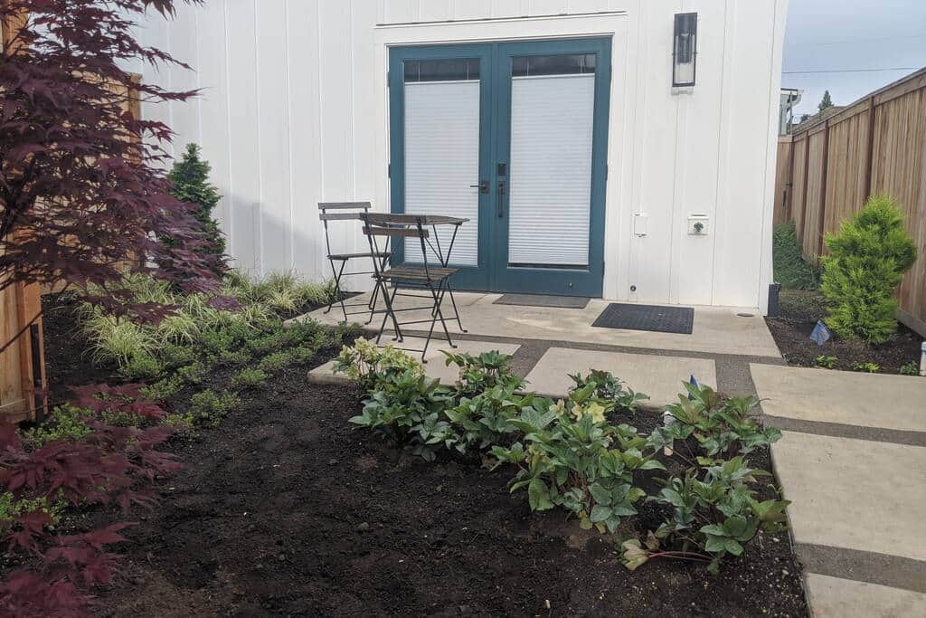 Private Patio and entrance