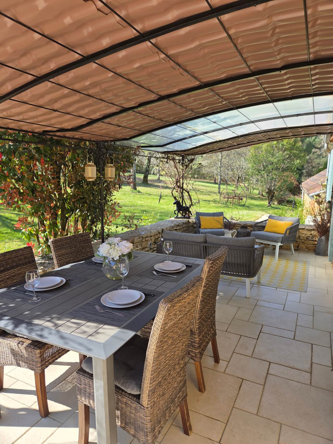 Private Covered Terrace