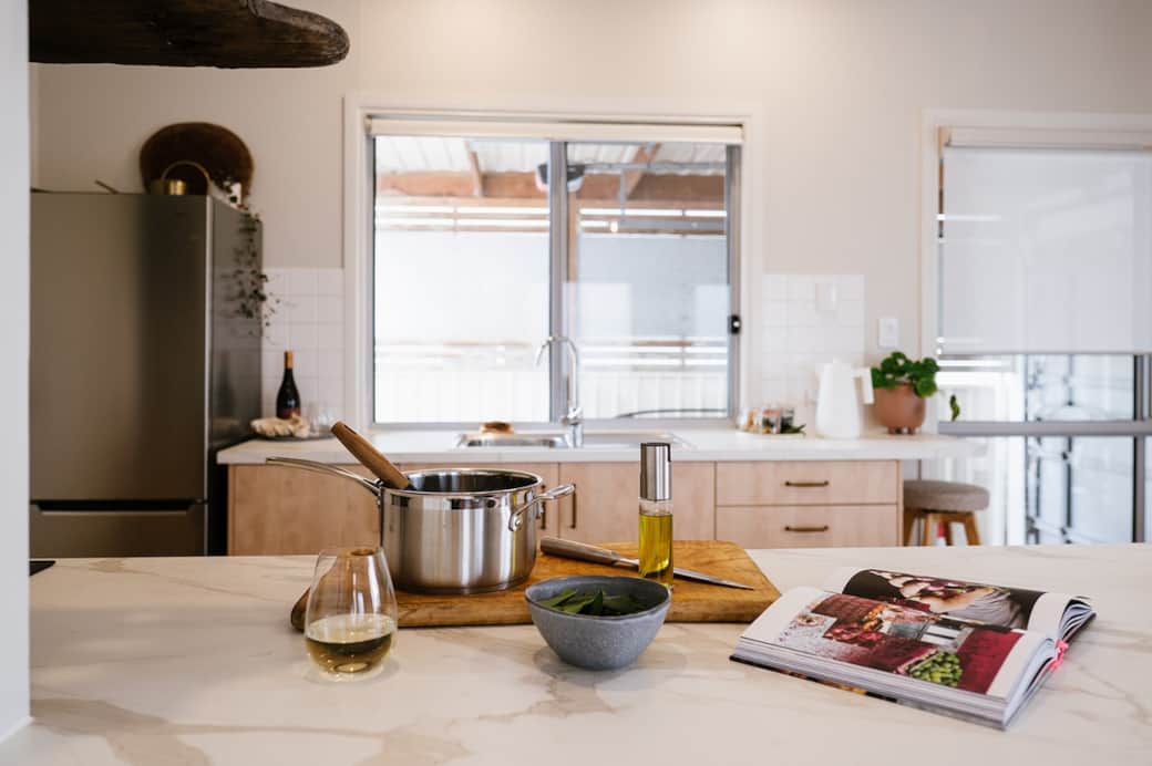 Simple meals, good wine and slow evenings in.