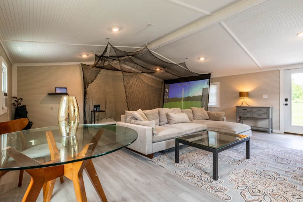 Golf Simulator and Game Room