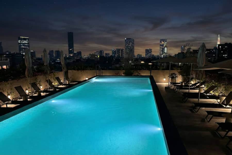 Roma Norte loft with rooftop pool