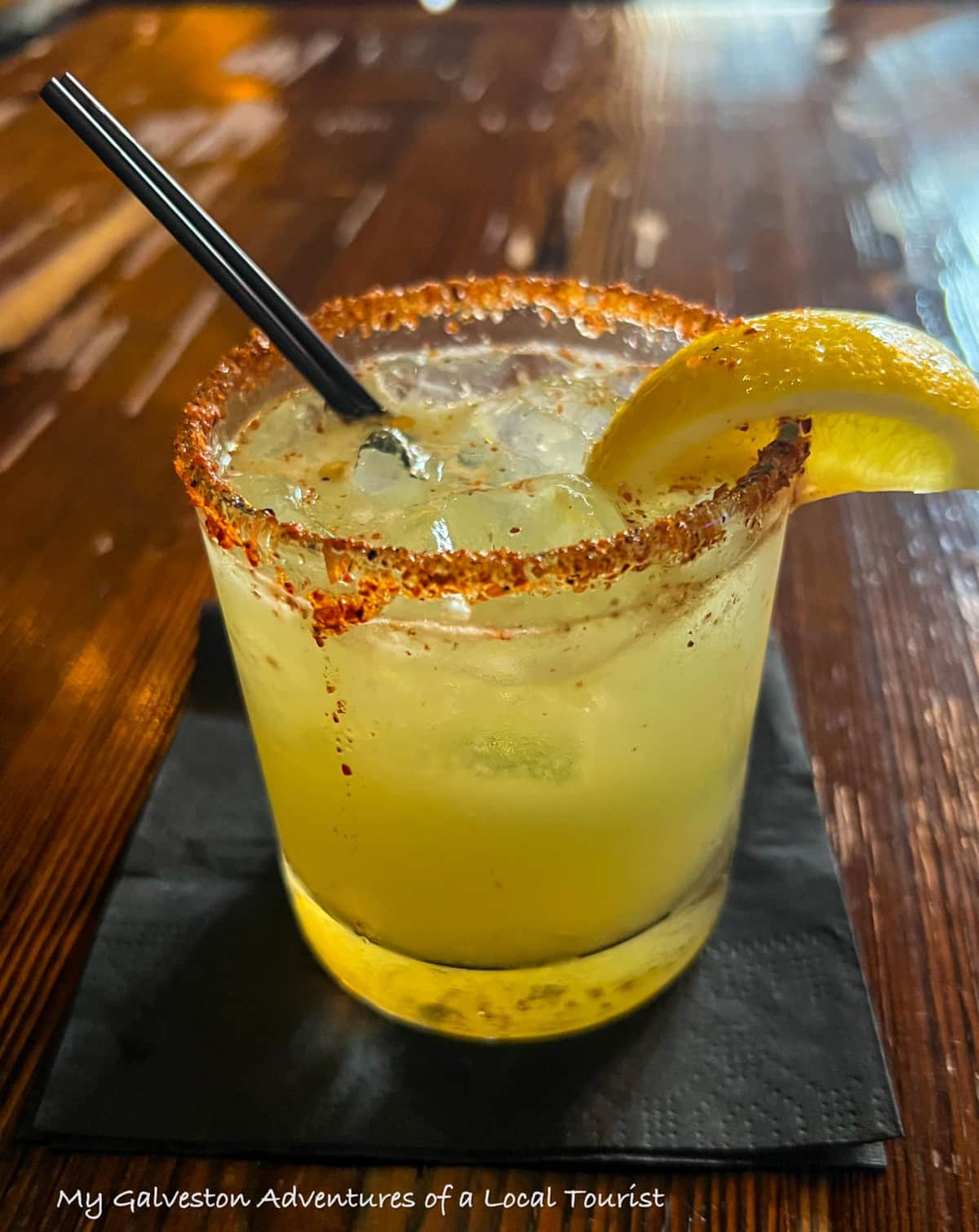 Cocktails at Hearsay downtown, among the other fantastic bars in the Galveston Historic Strand District.
