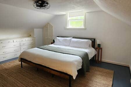 King Primary suite (on 2nd level) with a private bathroom. Lots of space to relax.