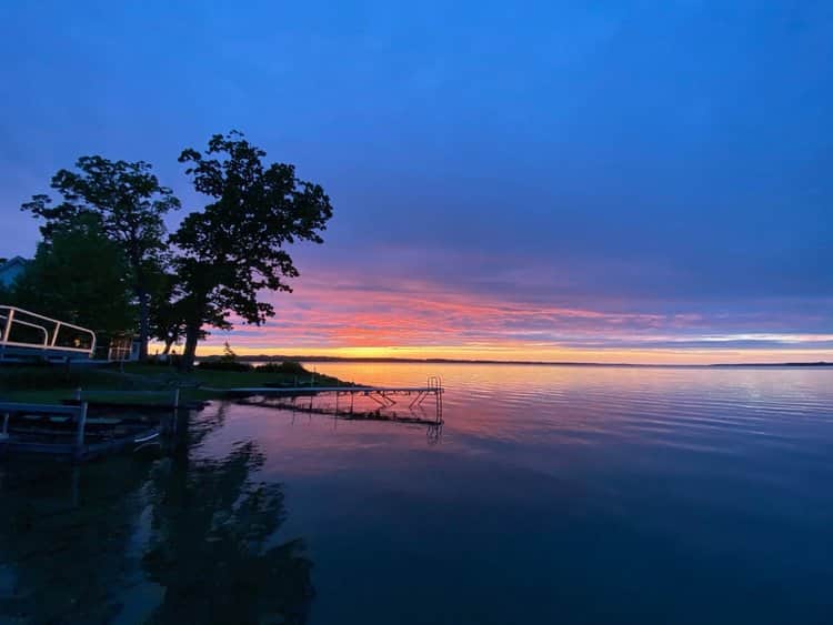 Sunset from camp