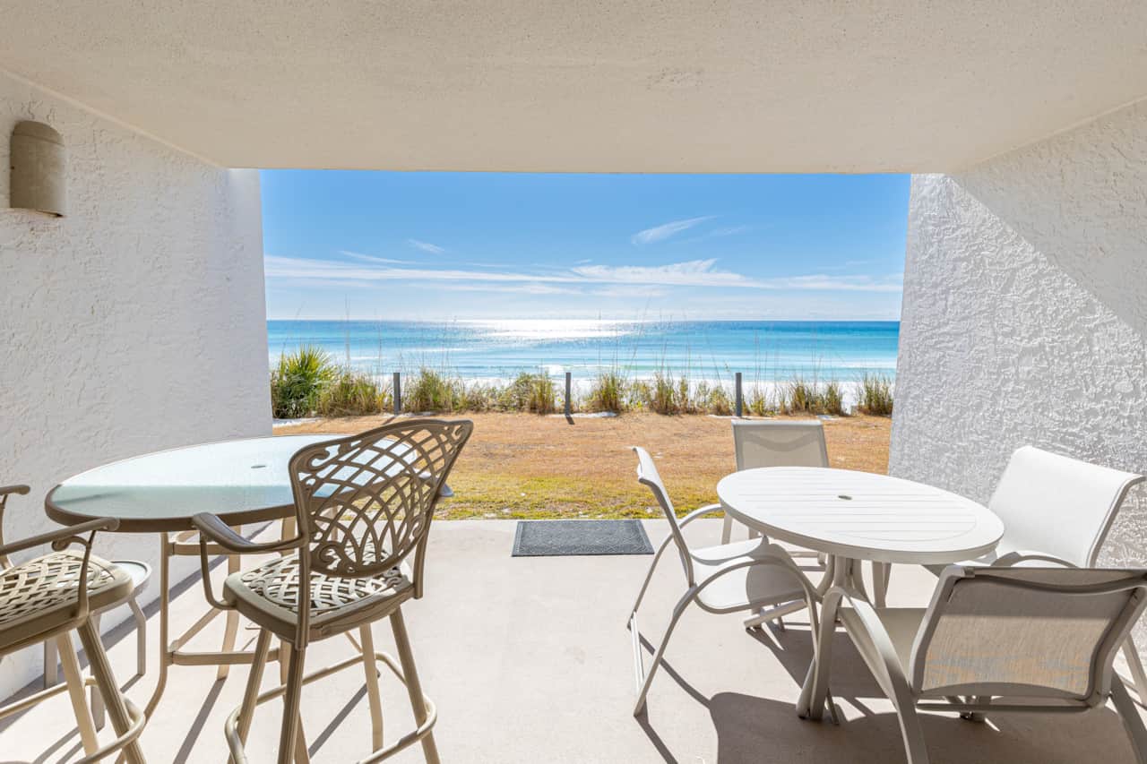 spacious patio with views for days!