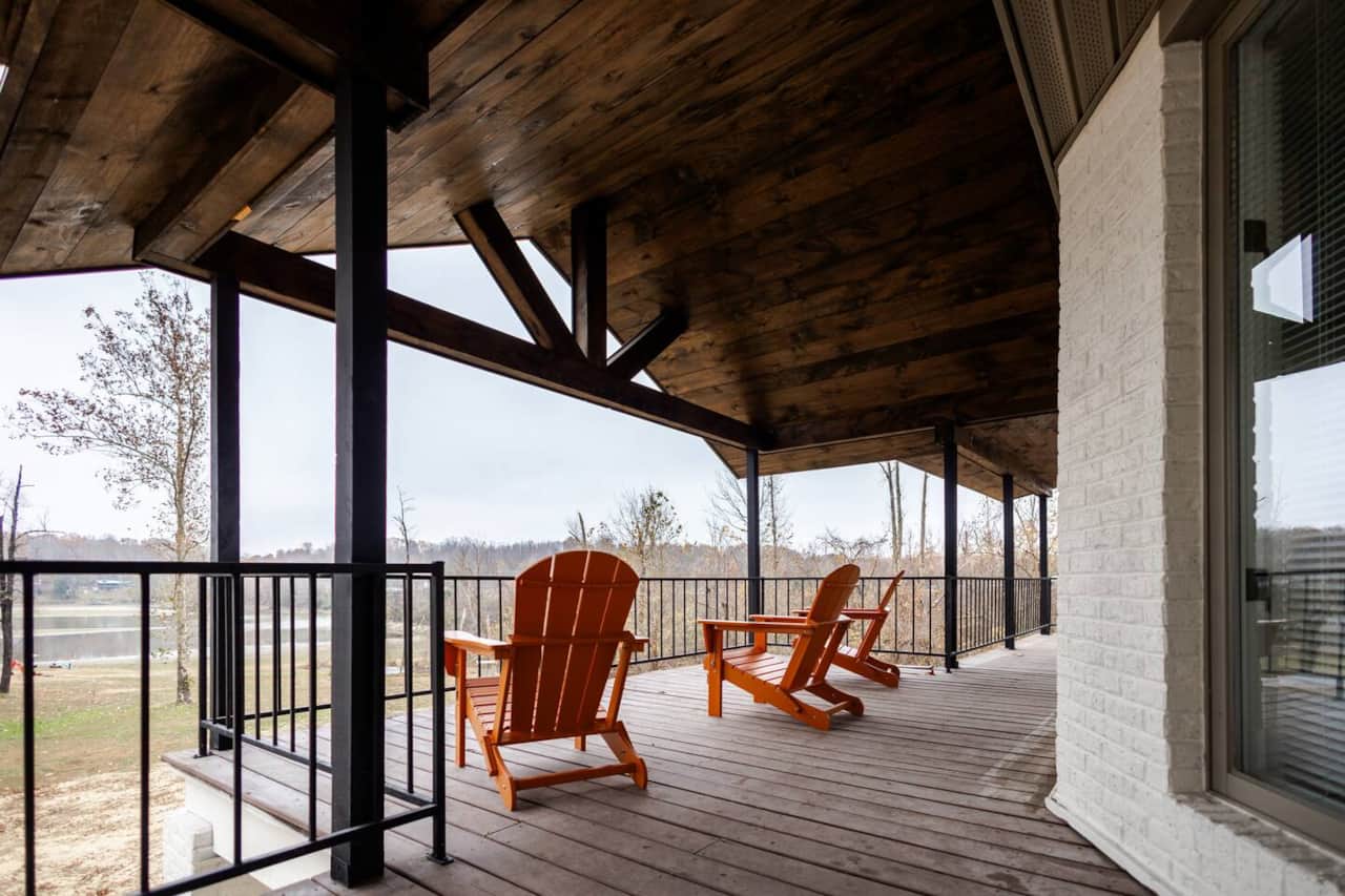 Back upstairs deck