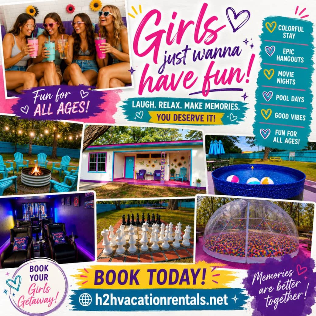Welcome to Girls Just Wanna Have Fun getaway - Lone Star, Tx Welcome to Girls Just Wanna Have Fun getaway - Lone Star, Tx