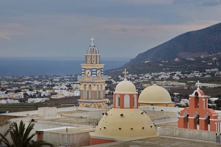 view from the rooftop terrace