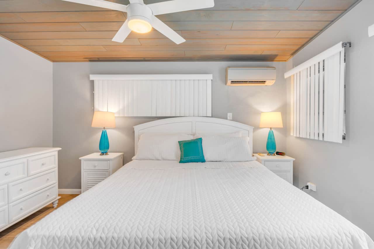 Master bedroom, ceiling fan