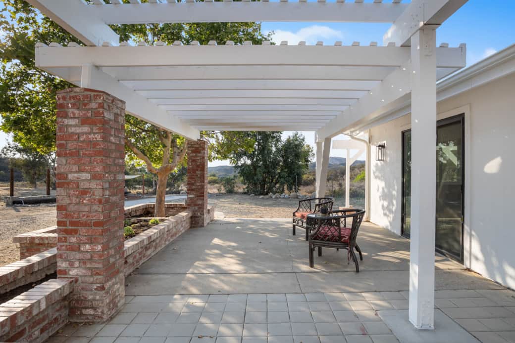 Front patio left