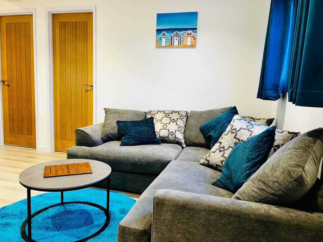 Relax in a stylish open-plan living area after a day at the beach Relax in a stylish open-plan living area after a day at the beach