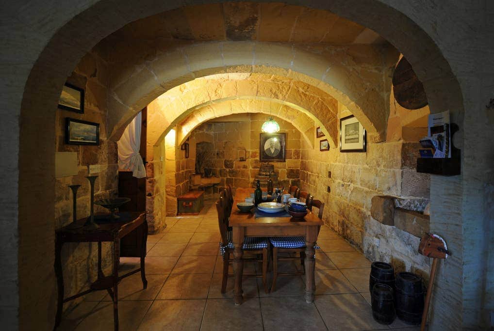 The dining area