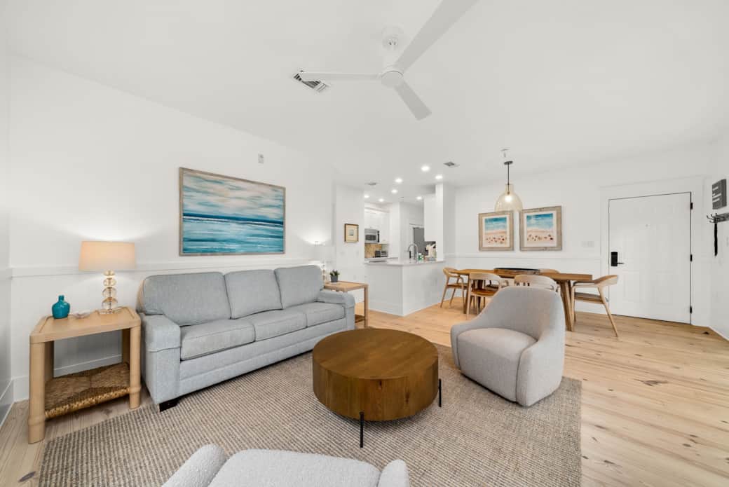 Open concept living/dining