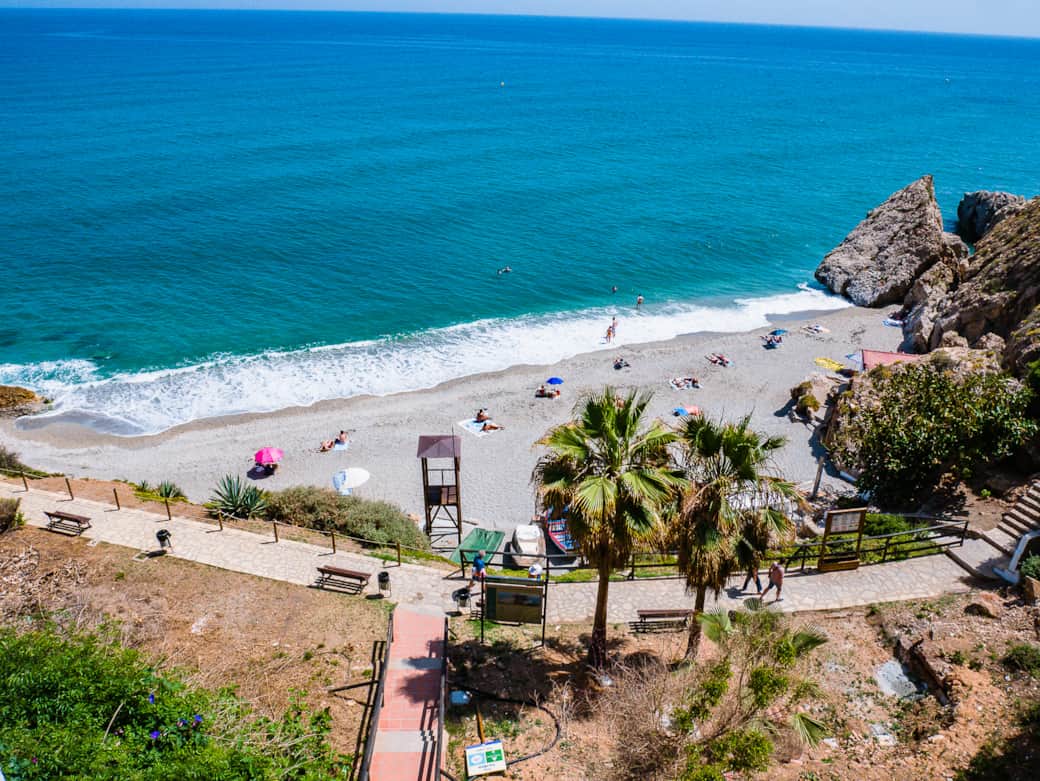 One beach in the area