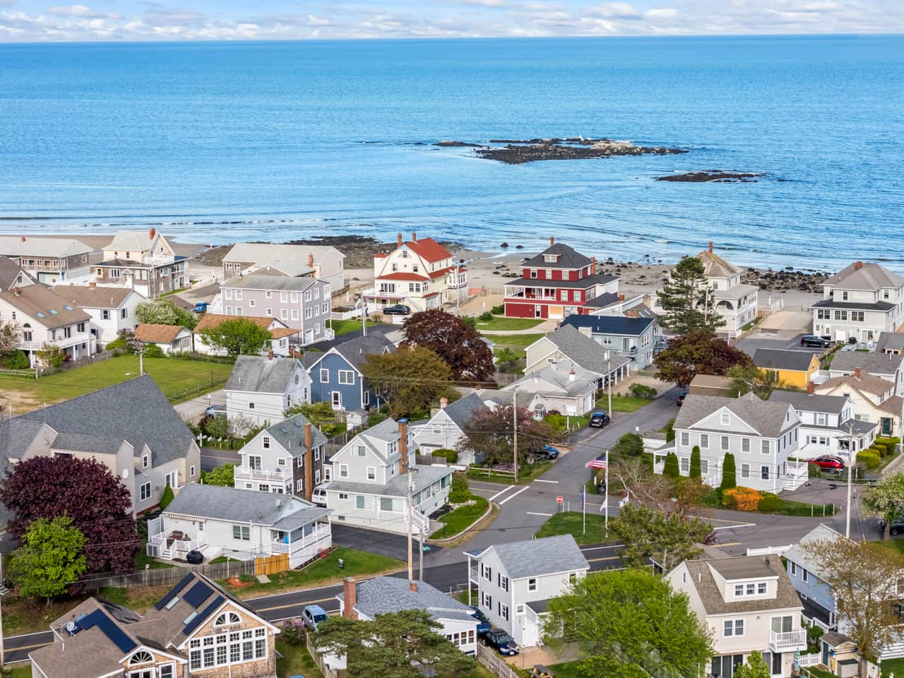 Wells Beach Aerial