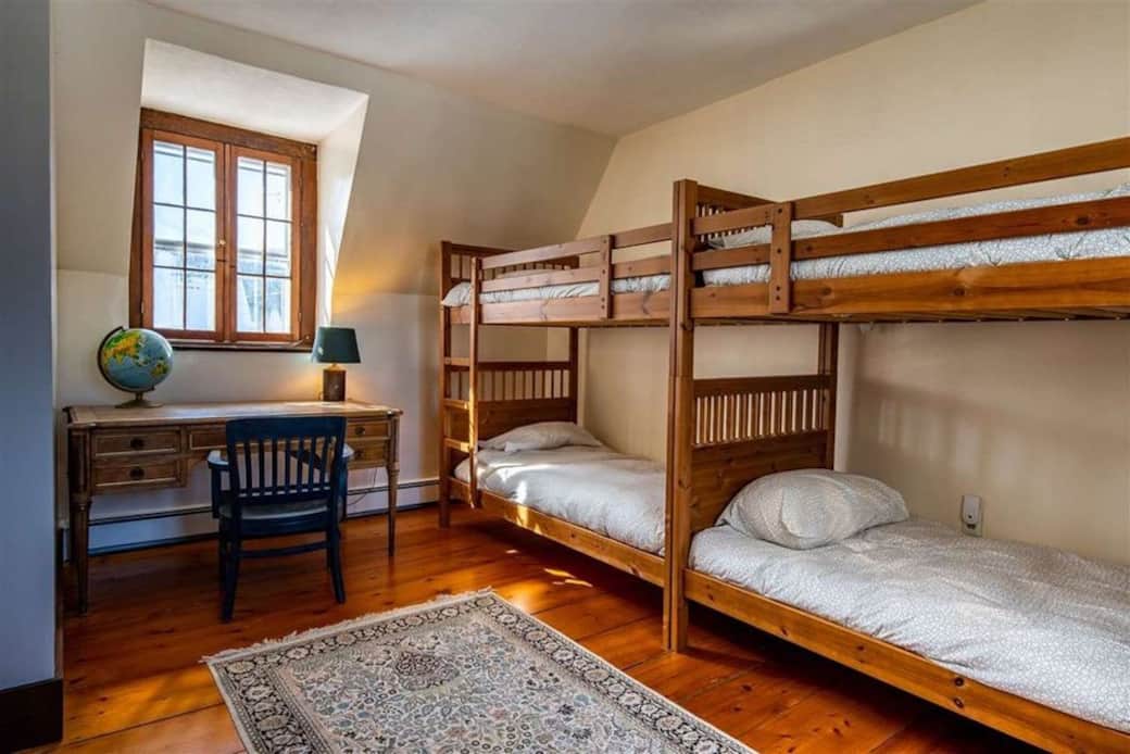 The bunk area sleeps four.