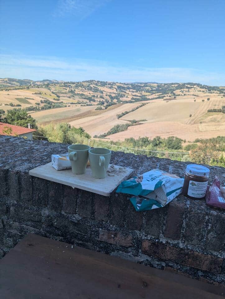 Panorama dalle mura del borgo