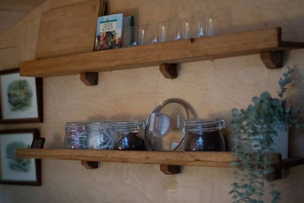 Cozy Cabin Interior
A well-equipped space with charming, rustic touches to feel at home. 

